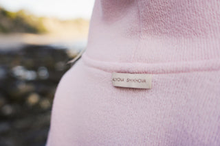 Crop hoodie baby pink